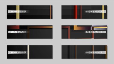 kare afiş vektör koleksiyonu. taş ve tuğla gradyan renk kompozisyonu