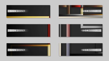 kare afiş vektör koleksiyonu. taş ve tuğla gradyan renk kompozisyonu