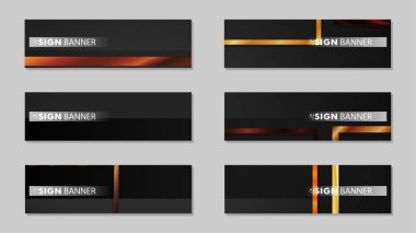 kare afiş vektör koleksiyonu. ahşap degrade renk kompozisyonu