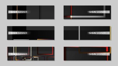 kare afiş vektör koleksiyonu. taş ve tuğla gradyan renk kompozisyonu
