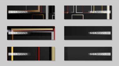 kare afiş vektör koleksiyonu. taş ve tuğla gradyan renk kompozisyonu