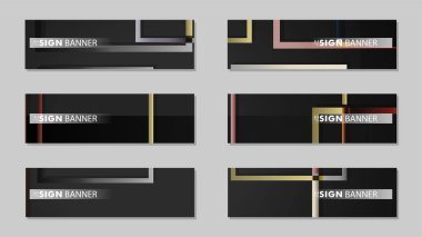 kare afiş vektör koleksiyonu. taş ve tuğla gradyan renk kompozisyonu