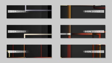 kare afiş vektör koleksiyonu. taş ve tuğla gradyan renk kompozisyonu