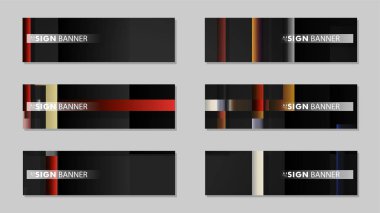 kare afiş vektör koleksiyonu. taş ve tuğla gradyan renk kompozisyonu