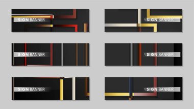 kare afiş vektör koleksiyonu. taş ve tuğla gradyan renk kompozisyonu