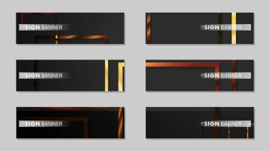 kare afiş vektör koleksiyonu. ahşap degrade renk kompozisyonu