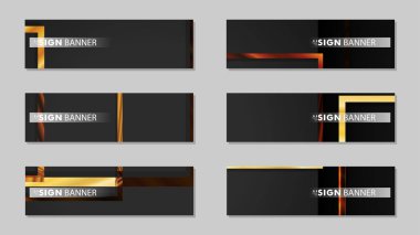 kare afiş vektör koleksiyonu. ahşap degrade renk kompozisyonu