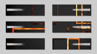 kare afiş vektör koleksiyonu. ahşap degrade renk kompozisyonu