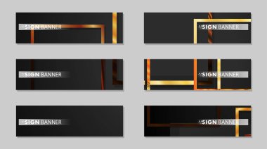 kare afiş vektör koleksiyonu. ahşap degrade renk kompozisyonu