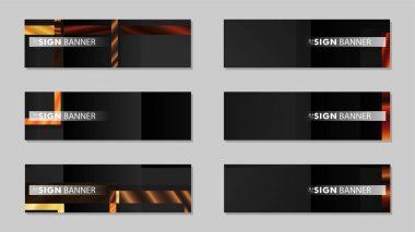 kare afiş vektör koleksiyonu. ahşap degrade renk kompozisyonu