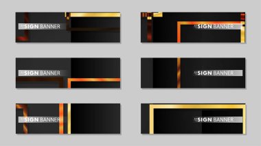 kare afiş vektör koleksiyonu. ahşap degrade renk kompozisyonu