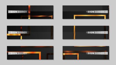 kare afiş vektör koleksiyonu. ahşap degrade renk kompozisyonu