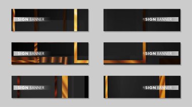 kare afiş vektör koleksiyonu. ahşap degrade renk kompozisyonu