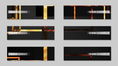 kare afiş vektör koleksiyonu. ahşap degrade renk kompozisyonu