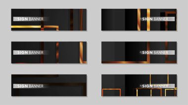 kare afiş vektör koleksiyonu. ahşap degrade renk kompozisyonu