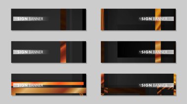 kare afiş vektör koleksiyonu. ahşap degrade renk kompozisyonu
