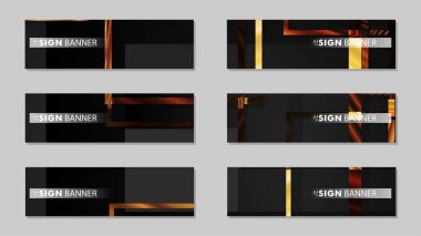 kare afiş vektör koleksiyonu. ahşap degrade renk kompozisyonu