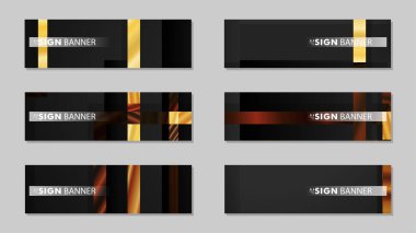kare afiş vektör koleksiyonu. ahşap degrade renk kompozisyonu