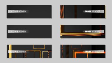 kare afiş vektör koleksiyonu. ahşap degrade renk kompozisyonu