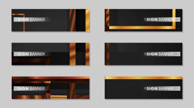 kare afiş vektör koleksiyonu. ahşap degrade renk kompozisyonu