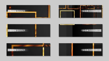 kare afiş vektör koleksiyonu. ahşap degrade renk kompozisyonu