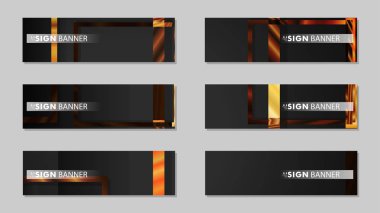 kare afiş vektör koleksiyonu. ahşap degrade renk kompozisyonu