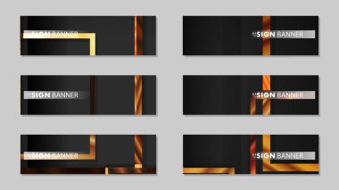 kare afiş vektör koleksiyonu. ahşap degrade renk kompozisyonu