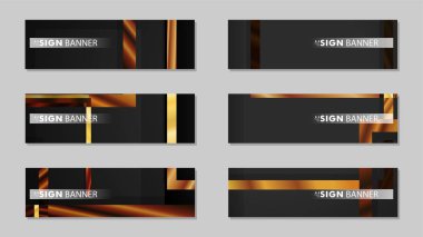 kare afiş vektör koleksiyonu. ahşap degrade renk kompozisyonu
