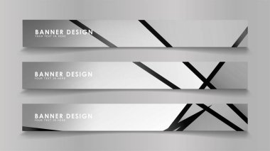 Renk degradelerinde geometrik arka planlara sahip soyut vektör afişleri