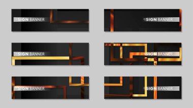 kare afiş vektör koleksiyonu. ahşap degrade renk kompozisyonu