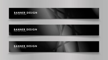 Renk degradelerinde geometrik arka planlara sahip soyut vektör afişleri