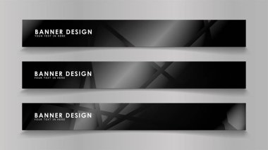 Renk degradelerinde geometrik arka planlara sahip soyut vektör afişleri