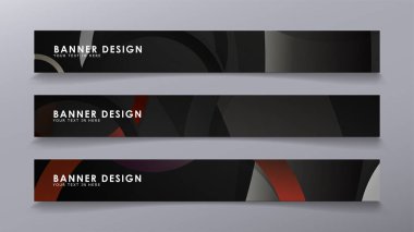 Yığılmış halkaların arka planına karşı dikdörtgen vektör afişleri. taş ve tuğla renkleri kompozisyonu