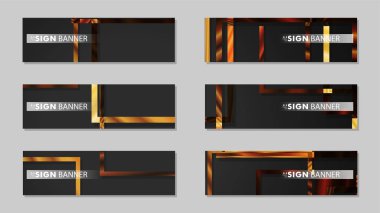 kare afiş vektör koleksiyonu. ahşap degrade renk kompozisyonu
