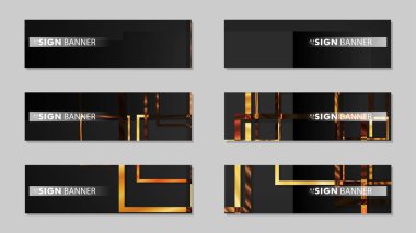 kare afiş vektör koleksiyonu. ahşap degrade renk kompozisyonu