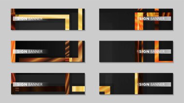 kare afiş vektör koleksiyonu. ahşap degrade renk kompozisyonu