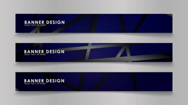 Renk degradelerinde geometrik arka planlara sahip soyut vektör afişleri