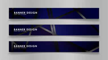 Renk degradelerinde geometrik arka planlara sahip soyut vektör afişleri