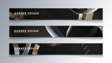 Daire arka planlı dikdörtgen bir afiş ayarlayın. nötr renk gradyanı