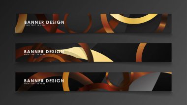 Ahşap renk kombinasyonu çevreleri ile soyut vektör afiş arka planlar ayarlayın