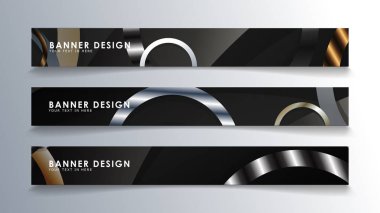 Daire arka planlı dikdörtgen bir afiş ayarlayın. nötr renk gradyanı