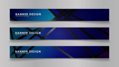 Renk degradelerinde geometrik arka planlara sahip soyut vektör afişleri