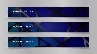 Renk degradelerinde geometrik arka planlara sahip soyut vektör afişleri