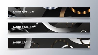 Daire arka planlı dikdörtgen bir afiş ayarlayın. nötr renk gradyanı