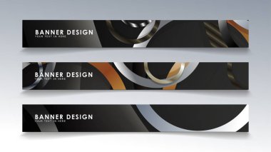 Daire arka planlı dikdörtgen bir afiş ayarlayın. nötr renk gradyanı