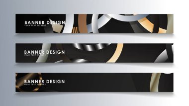 Daire arka planlı dikdörtgen bir afiş ayarlayın. nötr renk gradyanı