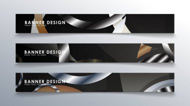 Daire arka planlı dikdörtgen bir afiş ayarlayın. nötr renk gradyanı