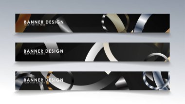 Daire arka planlı dikdörtgen bir afiş ayarlayın. nötr renk gradyanı