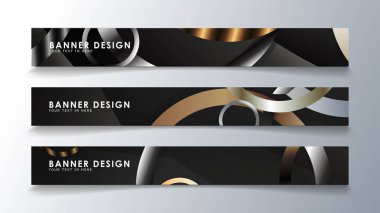 Daire arka planlı dikdörtgen bir afiş ayarlayın. nötr renk gradyanı