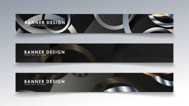 Daire arka planlı dikdörtgen bir afiş ayarlayın. nötr renk gradyanı